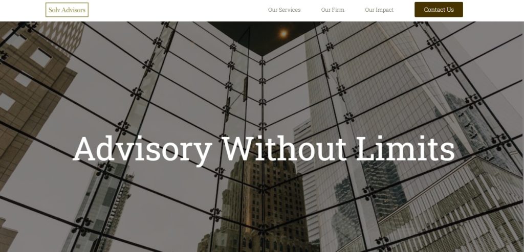 Solv Advisors Homepage