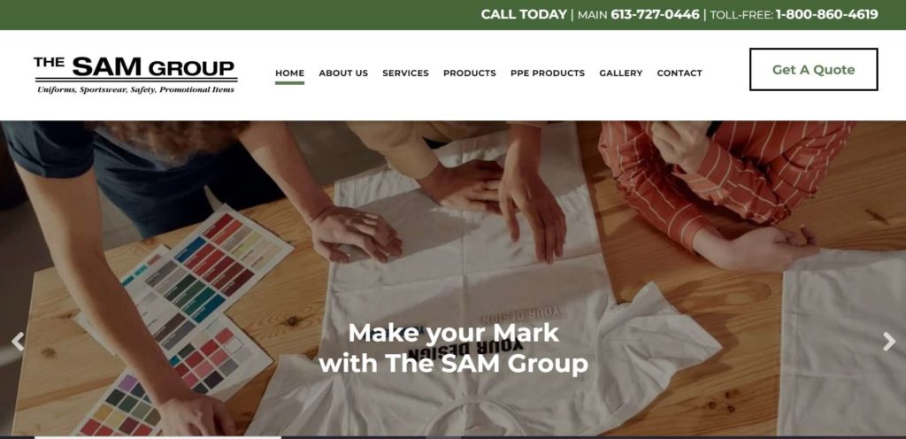 The Sam Group Ltd. Homepage