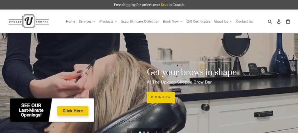 The Upkeep Shoppe Homepage