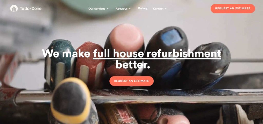 To Do Done Renovations and Handyman Service Homepage