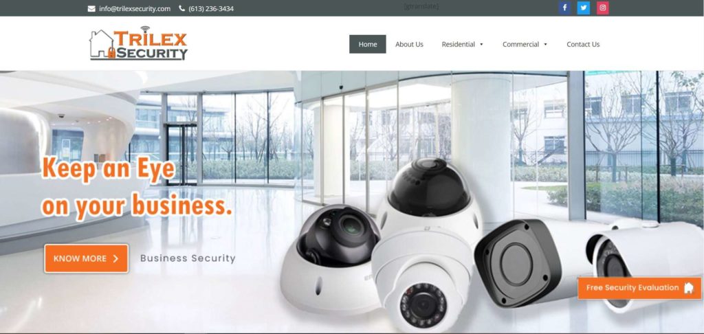 Trilex Security Homepage