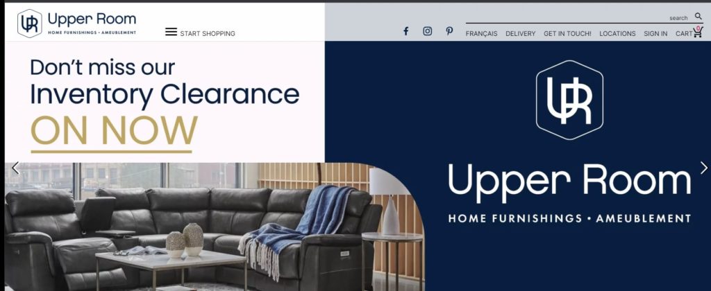 Upper Room Home Furnishings Homepage