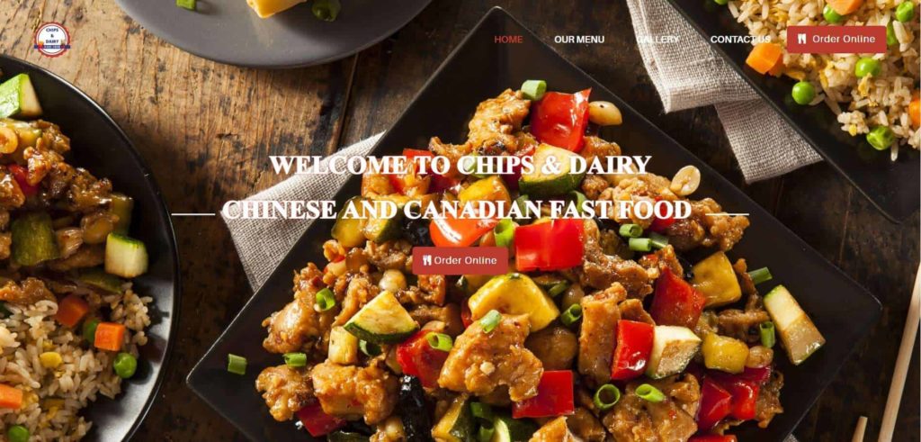Chips & Dairy Fast Food Homepage