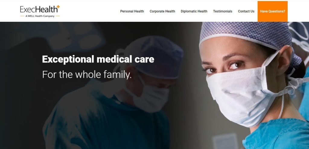ExecHealth Inc Homepage