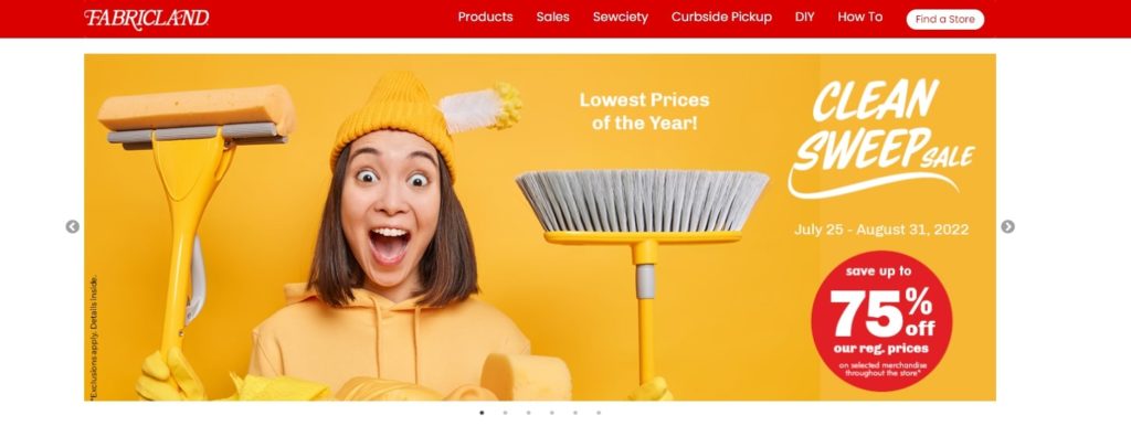Fabricland - Home Decor Centre Homepage