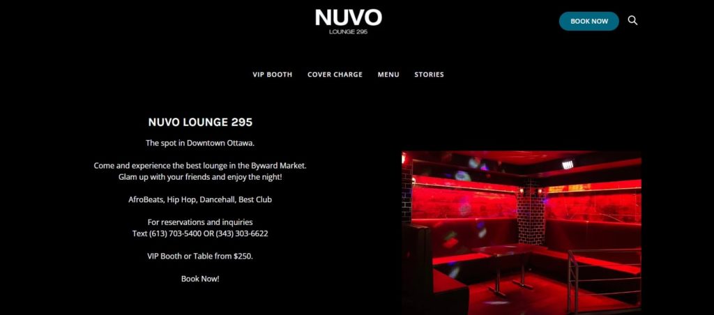 NUVO Lounge 295 Homepage