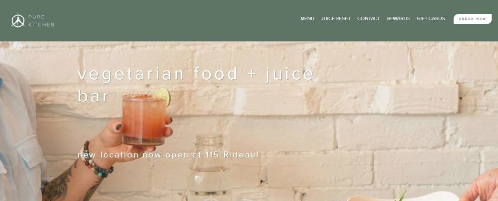 Pure Kitchen Homepage