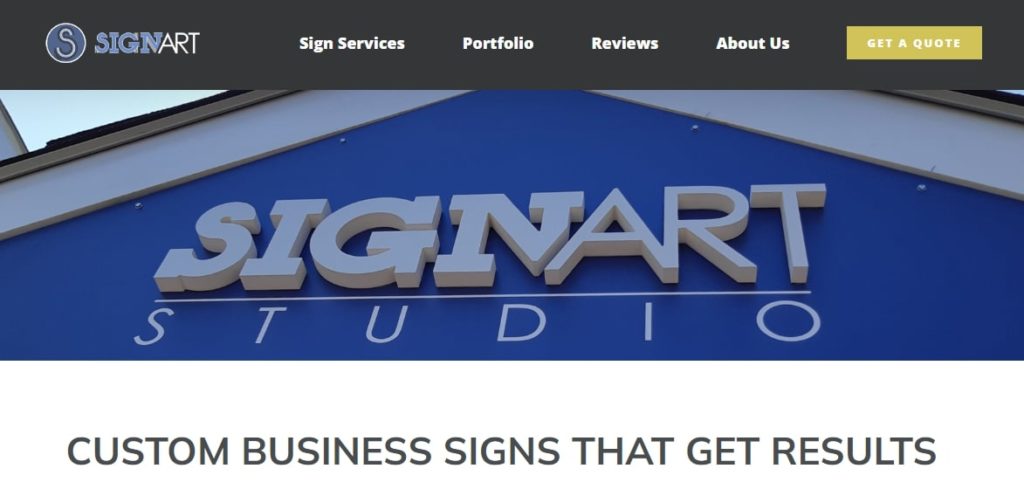 Sign Art Studio Homepage