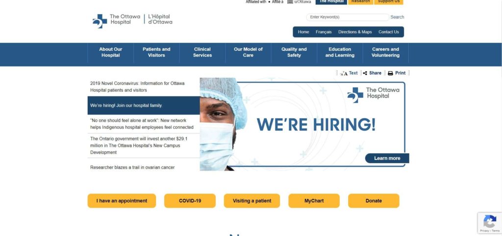 The Ottawa Hospital Homepage