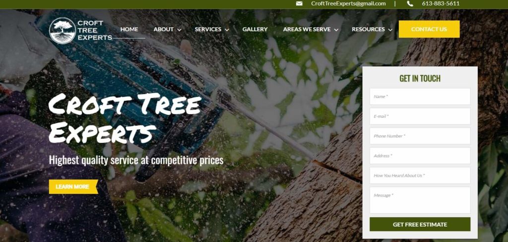 Croft Tree Experts Homepage