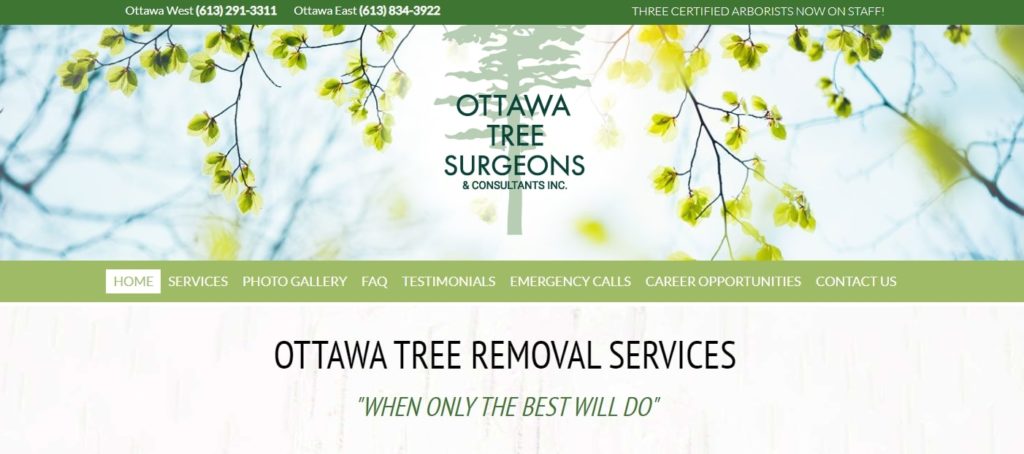 Ottawa Tree Surgeons & Consultants Inc. Homepage