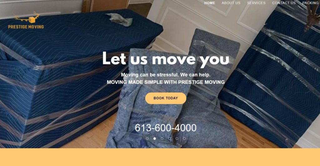Prestige Moving Inc Homepage