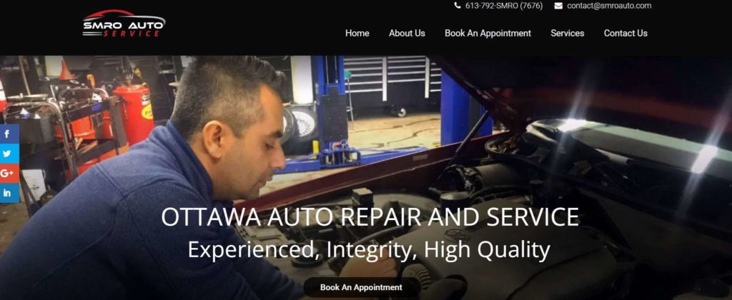 SMRO Auto Repair And Service Homepage