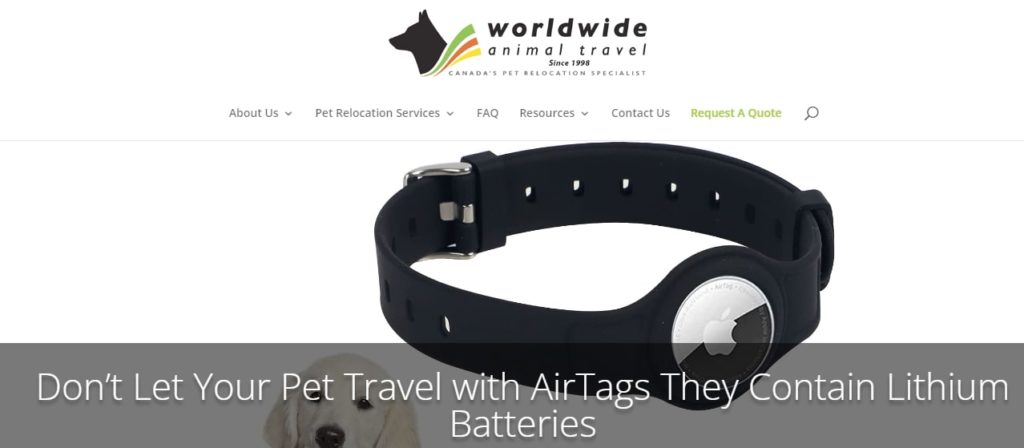 Worldwide Animal Travel Homepage