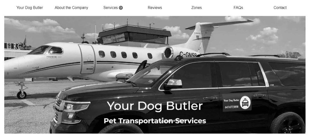 Your Dog Butler Homepage
