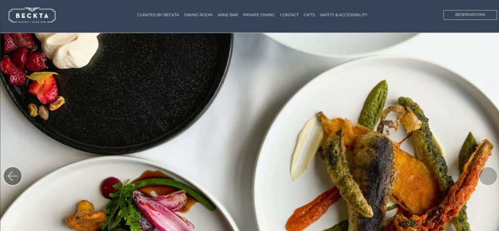 Beckta Dining & Wine Homepage