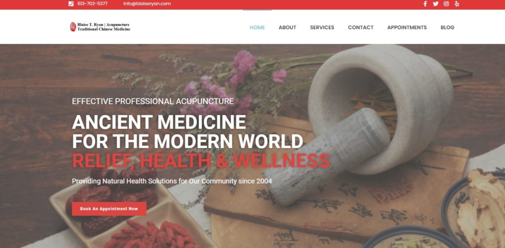 Blaise T. Ryan Acupuncture Clinic Homepage