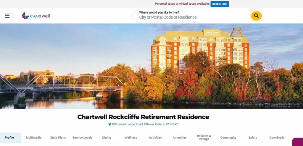 Chartwell Rockcliffe Retirement Residence Homepage