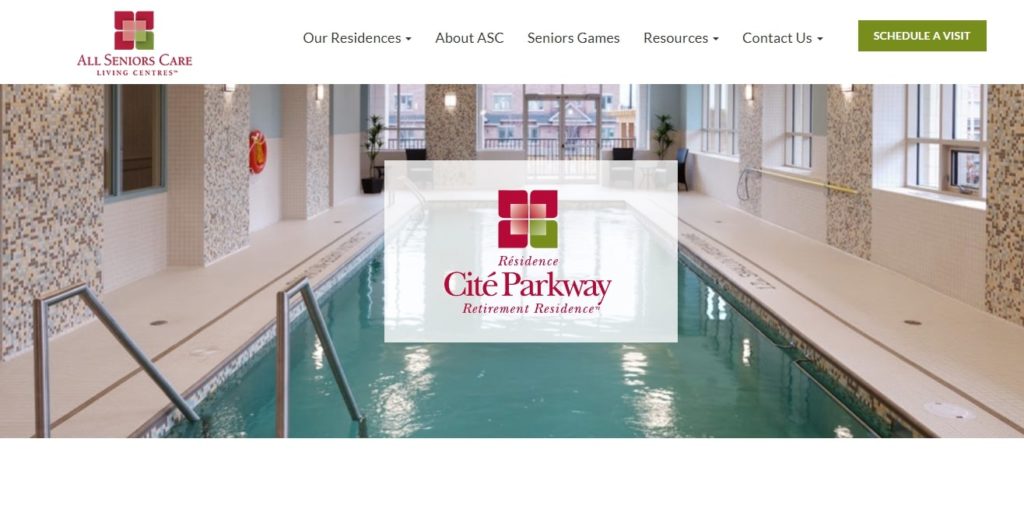 Cité Parkway Retirement Residence Homepage