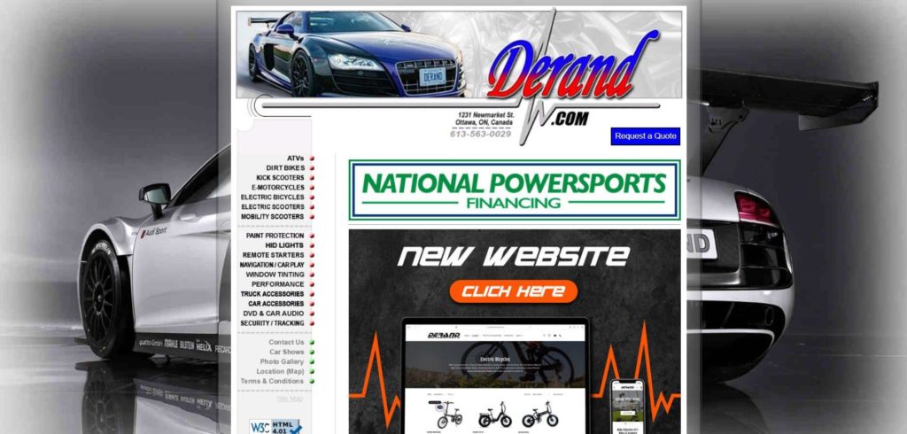 Derand Motorsports Homepage