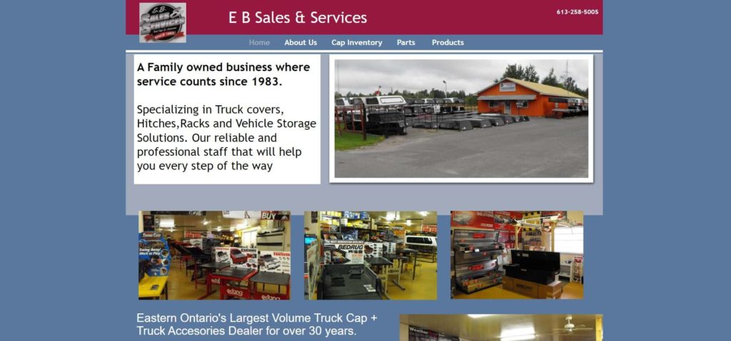 E B Sales & Services Homepage