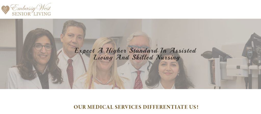 Embassy West Senior Living Homepage