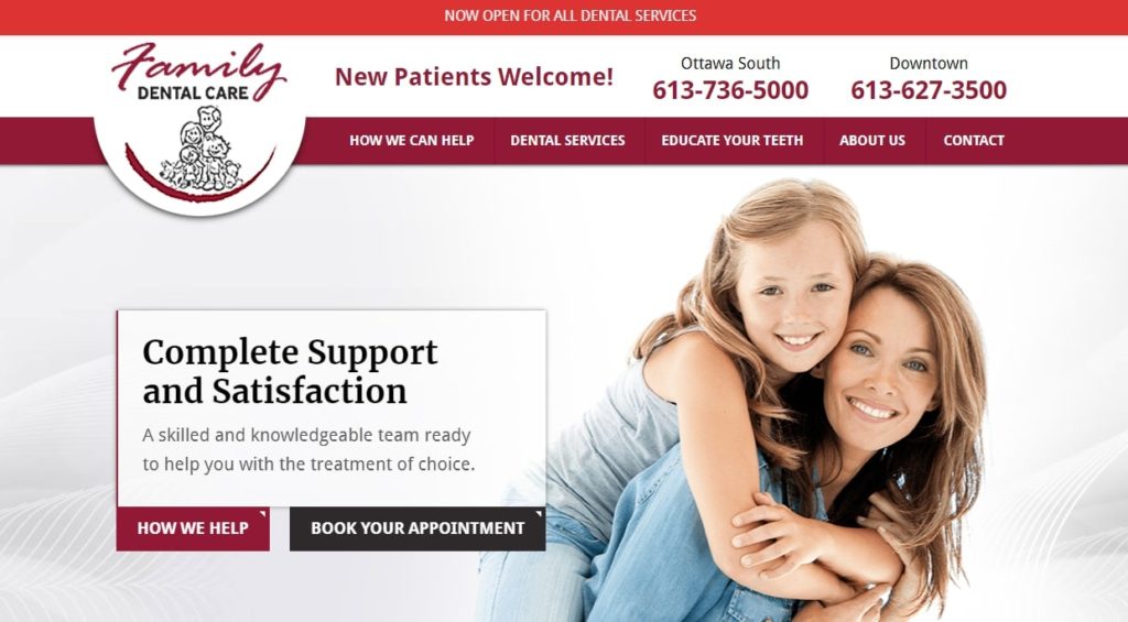 Family Dental Care Homepage