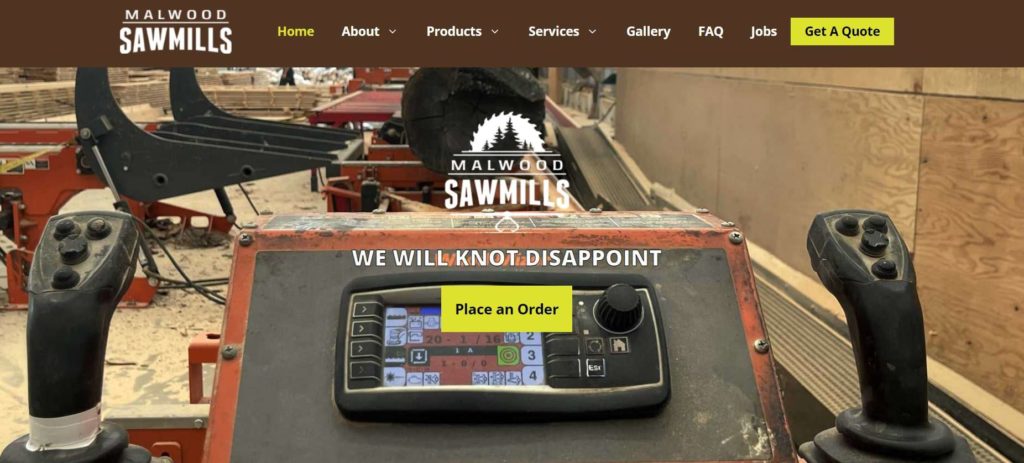 Malwood Sawmills Homepage