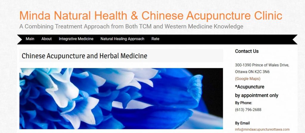 Minda Natural Health & Chinese Acupuncture Clinic Homepage