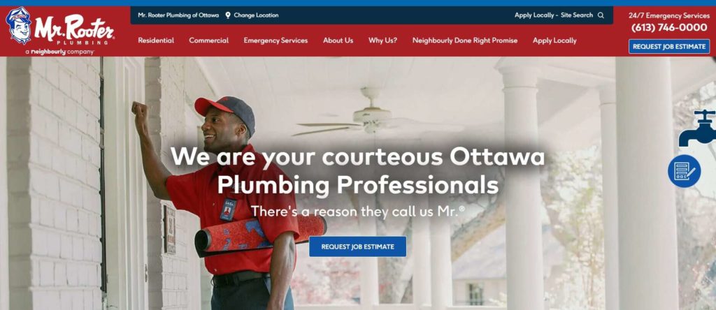 Mr. Rooter Plumbing of Ottawa Homepage