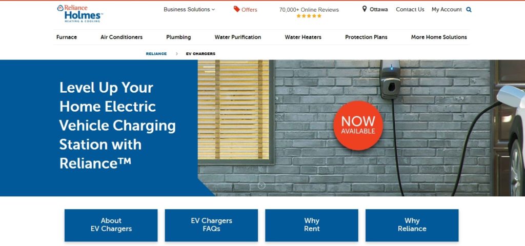 Reliance Holmes Homepage
