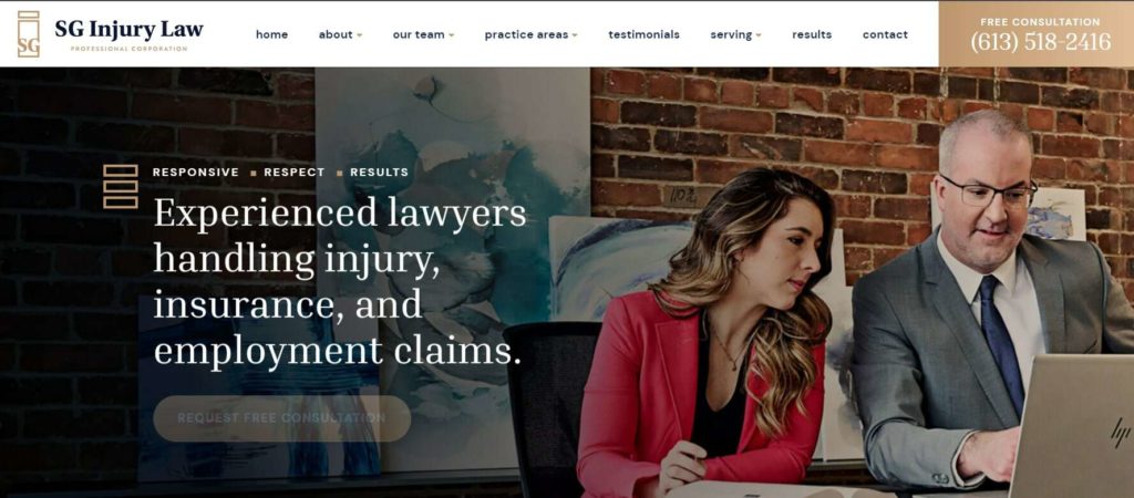SG Injury Law Homepage