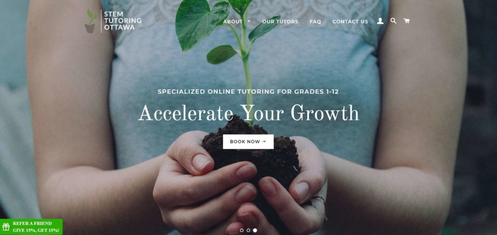STEM Tutoring Ottawa Homepage
