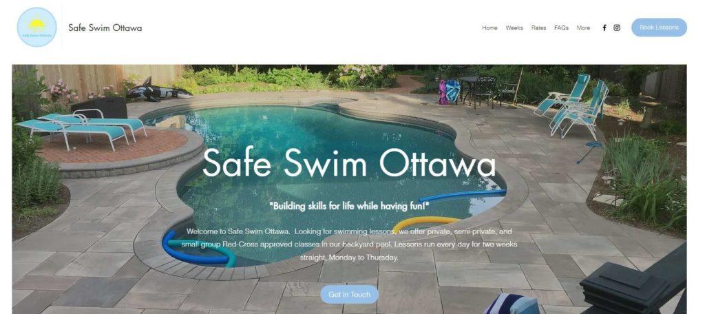 Safe Swim Ottawa Homepage