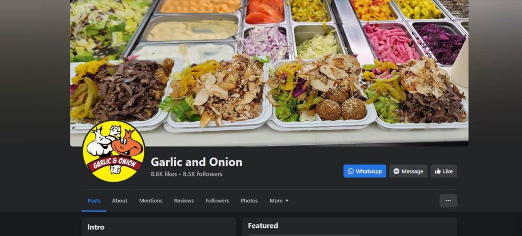Shawarma Garlic & Onion Homepage