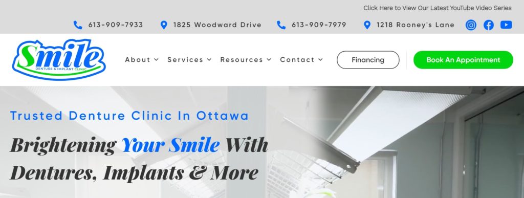 Smile Denture & Implant Clinic Homepage