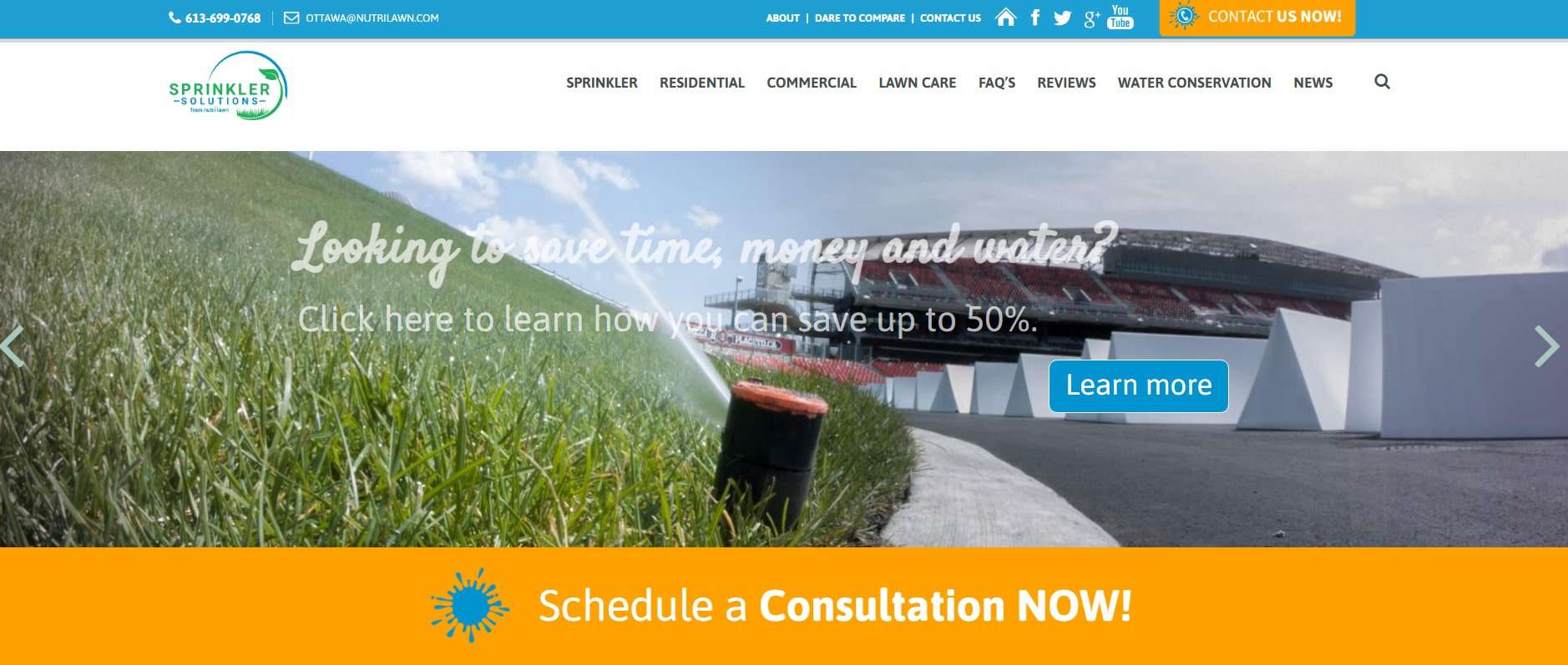 Sprinkler Solutions from Nutri-Lawn Homepage
