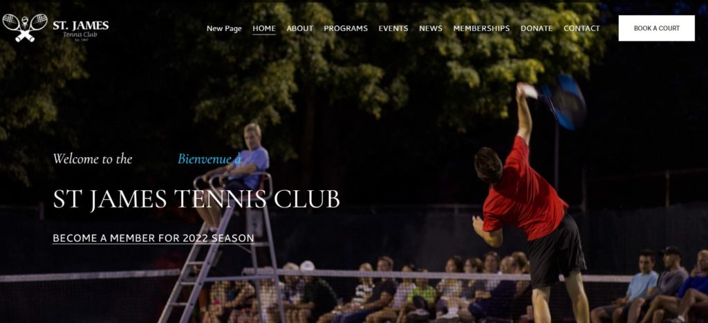 St. James Tennis Club Homepage