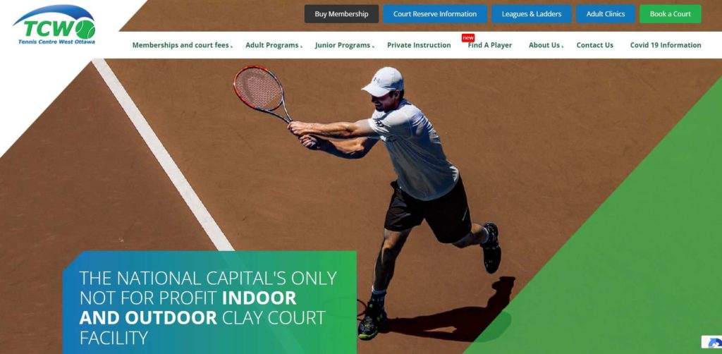 Tennis Centre West Ottawa Homepage