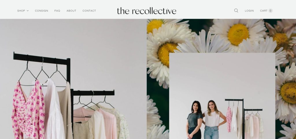 The Recollective Second Hand Homepage