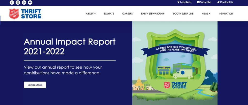 The Salvation Army Thrift Store Homepage