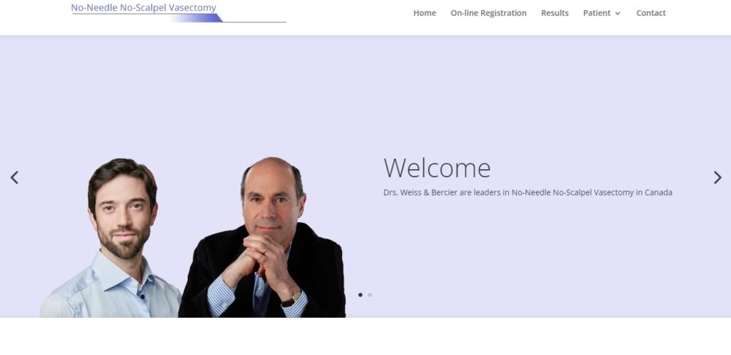 Vasectomy Canada Dr Ronald S. Weiss & Dr Jean-Philippe Bercier Homepage