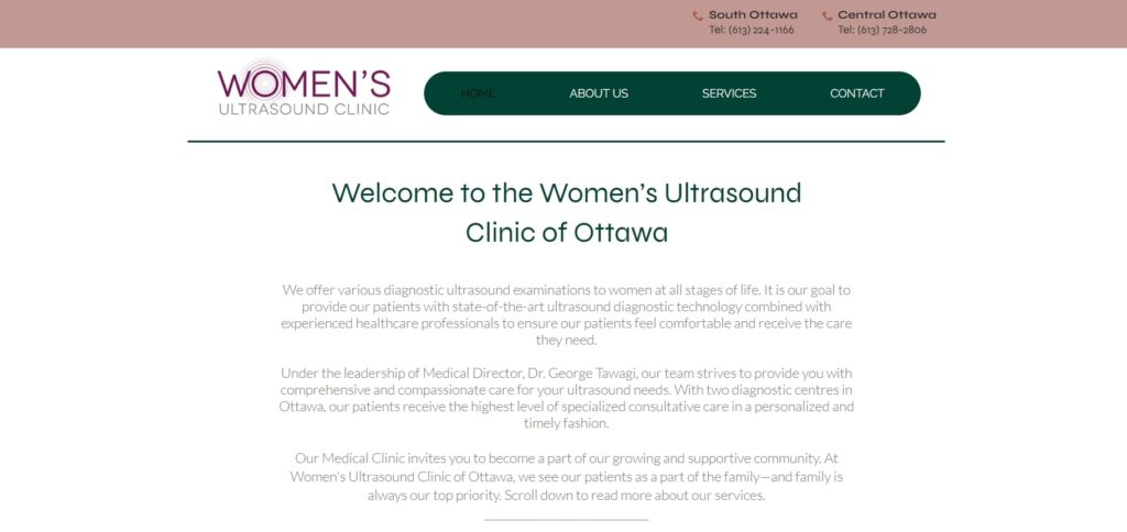 Women’s Ultrasound Clinic Homepage