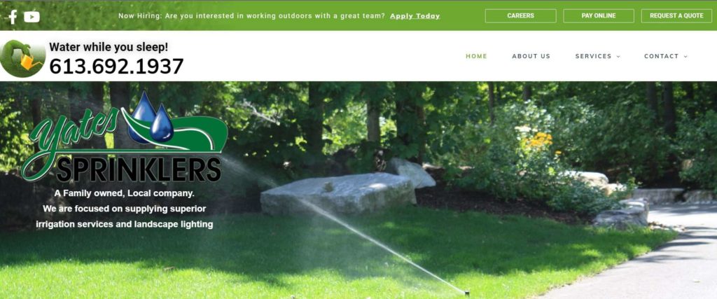 Yates Sprinklers Homepage
