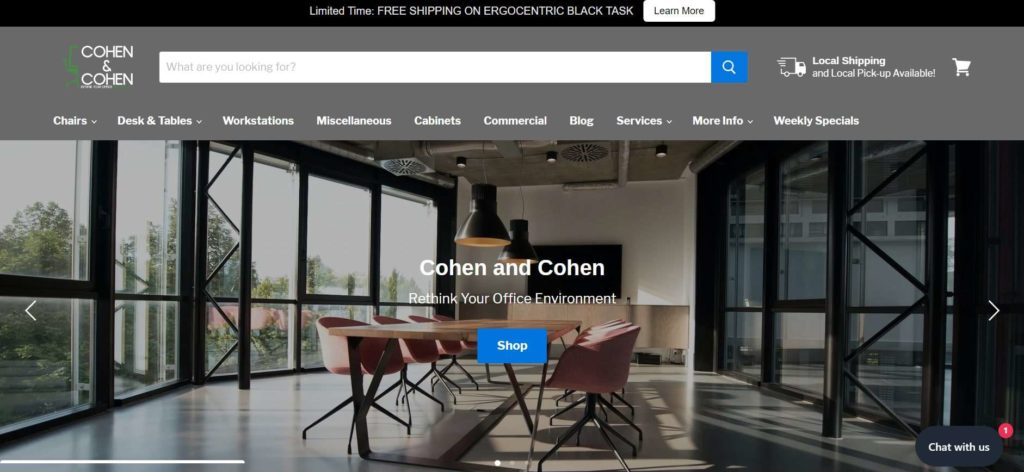 Cohen and Cohen Full-Line Office Interiors
