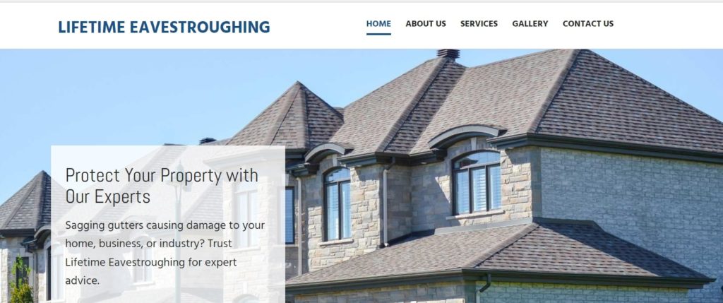 Lifetime Eavestroughing