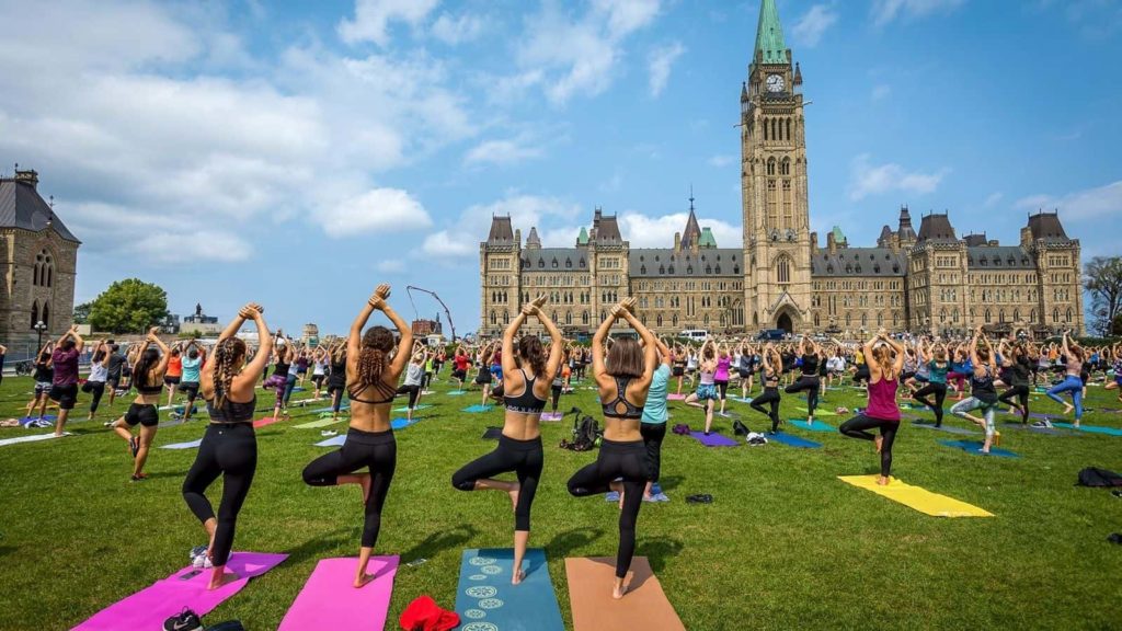 Take a Yoga Class on Parliament Hill