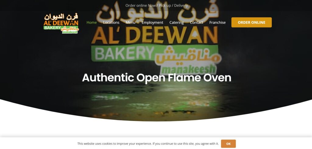 al'deewan bakery homepage