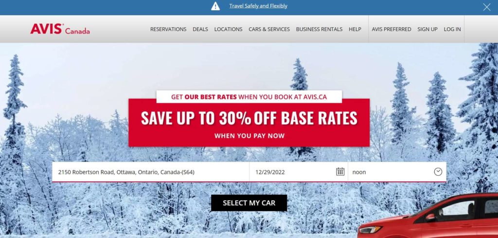 Avis Homepage