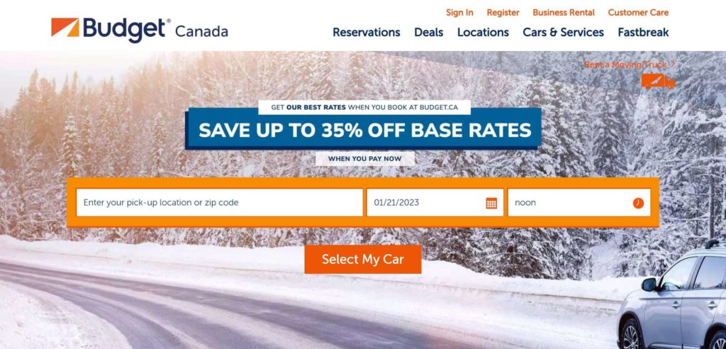 Budget's Homepage